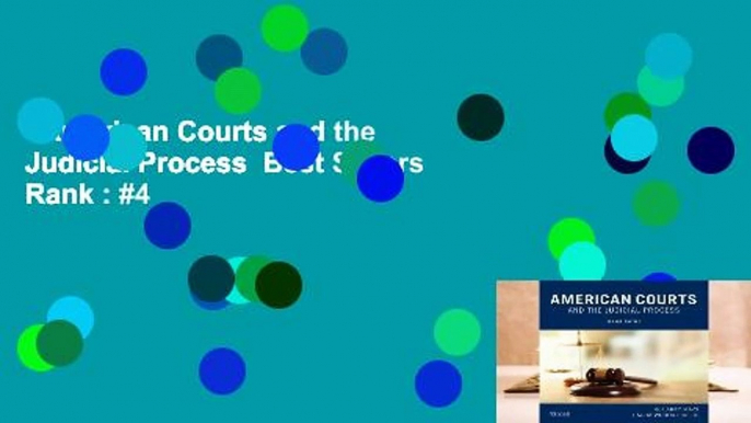 American Courts and the Judicial Process  Best Sellers Rank : #4