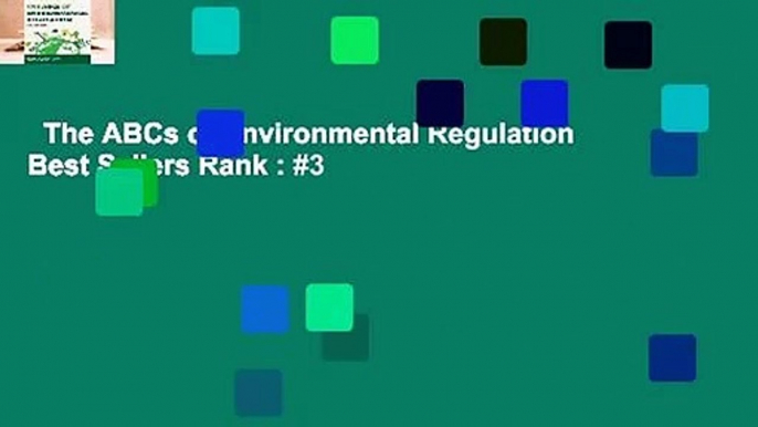 The ABCs of Environmental Regulation  Best Sellers Rank : #3