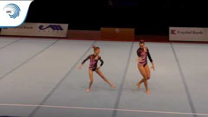 Laurie PHILPOTT & Natascha VAN ES (BEL) – 2015 Acrobatic European bronze medallists Dynamic