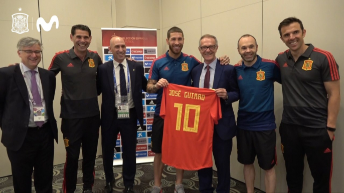 José Guirao con la Selección Española de Fútbol