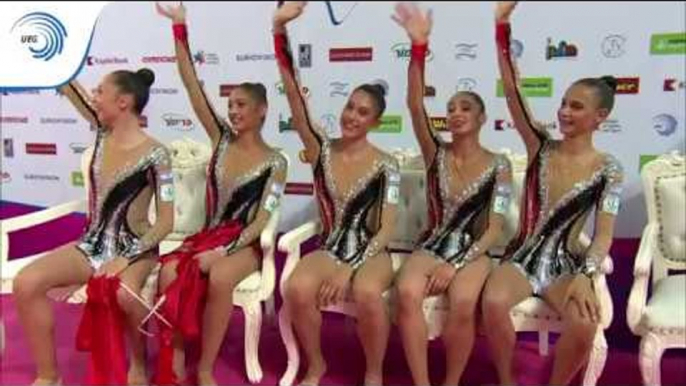 Israel - 2016 Rhythmic European silver medallists, 5 ribbons