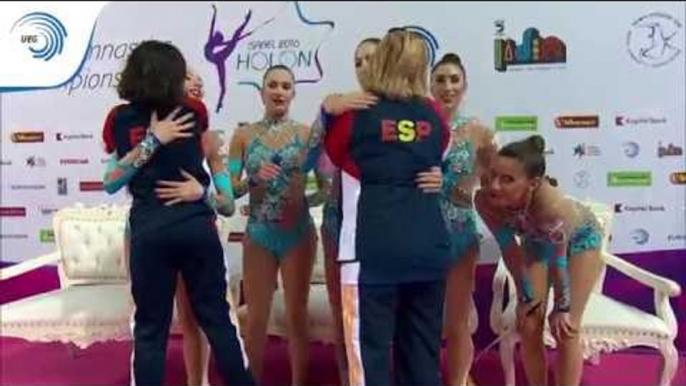 Spain - 2016 Rhythmic European bronze medallists, 5 ribbons