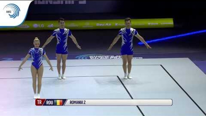 BOGATI, BROTEI & POPA (ROU) - 2019 Aerobics European bronze medallists, Trio Seniors