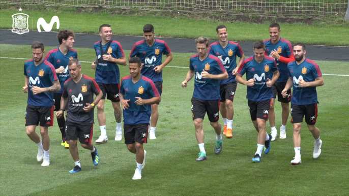 Entrenamiento de la Selección Española de Fútbol