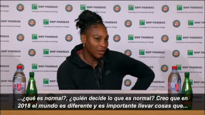 Serena Williams: "Es importante llevar cosas con las que te sientas tú mismo"