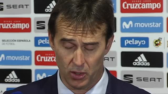 Lopetegui: "El equipo ha hecho muchas cosas buenas, pero tenemos que mejorar"