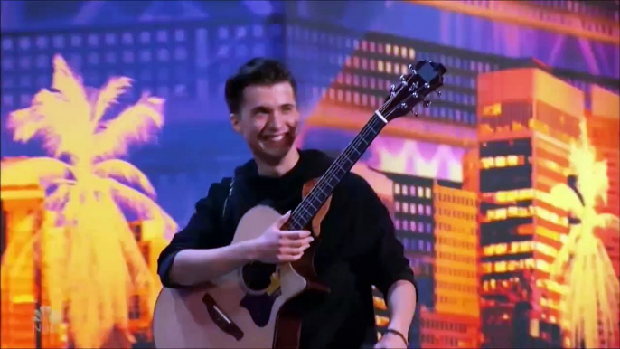 Marcin Patrzalek: Polish Guitarist MURDERS His Guitar! WOW! | America's Got Talent 2019