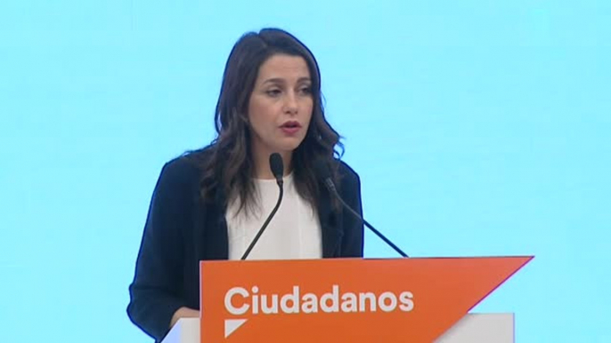 Arrimadas acusa a Roldán de ser él quien ha cambiado de criterio y no Ciudadanos