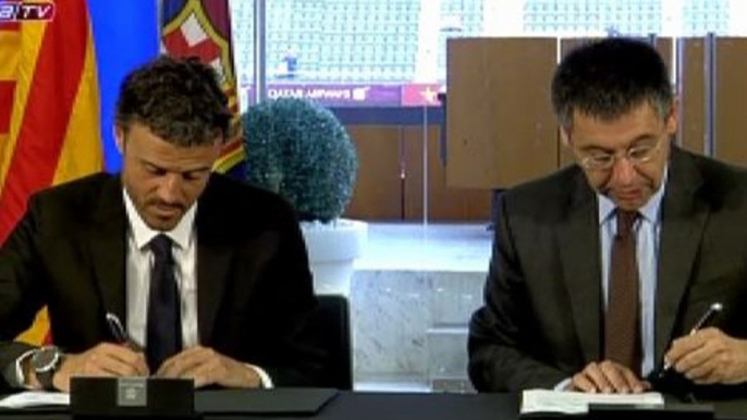 Luis Enrique ya es nuevo entrenador del FC Barcelona