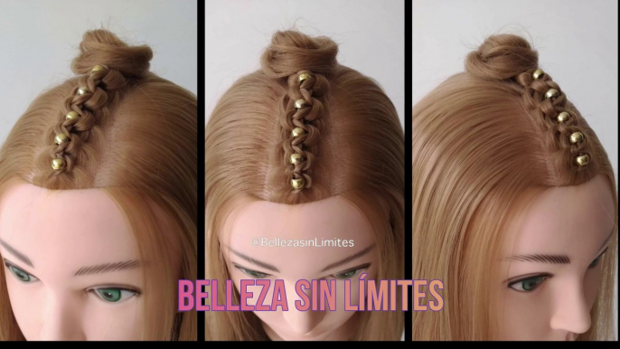 Peinado con Trenza en Tejido Macrame by Belleza sin Limites