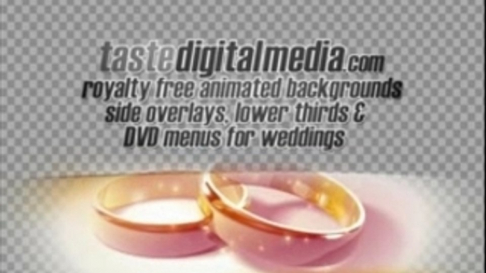 Wedding backgrounds, video transitions and motion loops