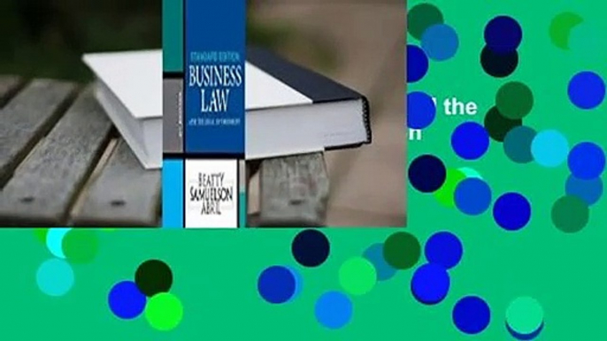 [NEW RELEASES]  Business Law and the Legal Environment, Standard Edition