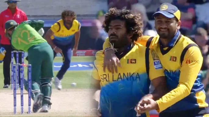 World Cup 2019 SL vs SA: Lasith Malinga removes Quinton de Kock early in 204 chase | वनइंडिया हिंदी