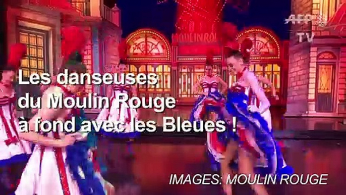 Mondial-2019: les danseuses du "Moulin Rouge" avec les Bleues !