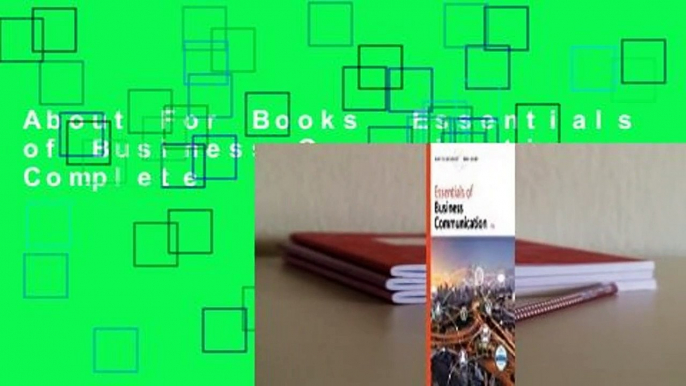 About For Books  Essentials of Business Communication Complete