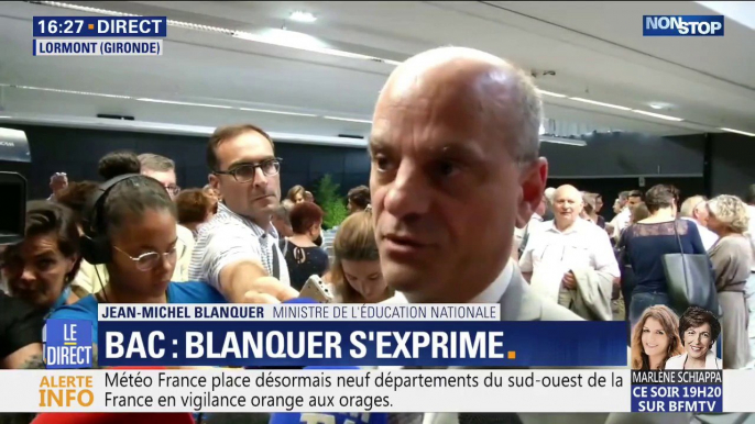 Copies du bac: Jean-Michel Blanquer assure que "de très nombreuses copies sont finalement revenues"