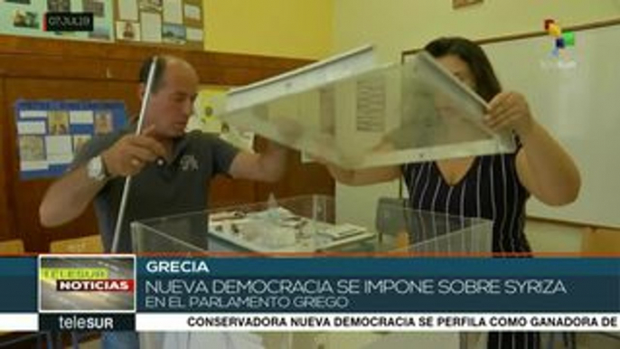 Partido de oposición griego aventaja los comicios legislativos