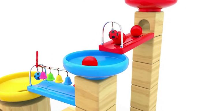 Learn Colors with Marble Maze Run Color Balls for Toddlers - Colors Videos Collection