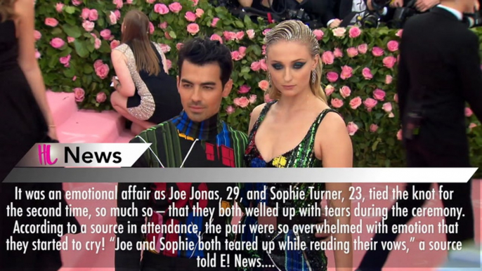 Sophie Turner & Joe Jonas Were Both In Tears Saying Vows During Emotional Wedding Ceremony