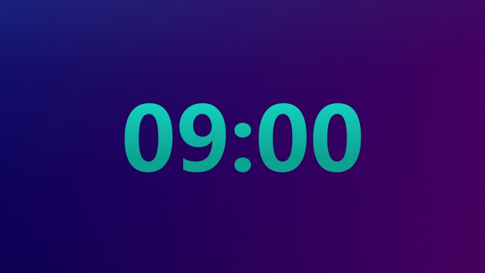 9 Minute Timer Countdown with Sound Alarm ⏱⏱⏱⏱⏱⏱⏱⏱⏱