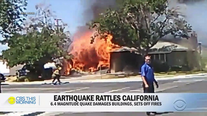 Les images spectaculaires du tremblement de terre le plus violent depuis 20 ans qui a secoué la Californie hier