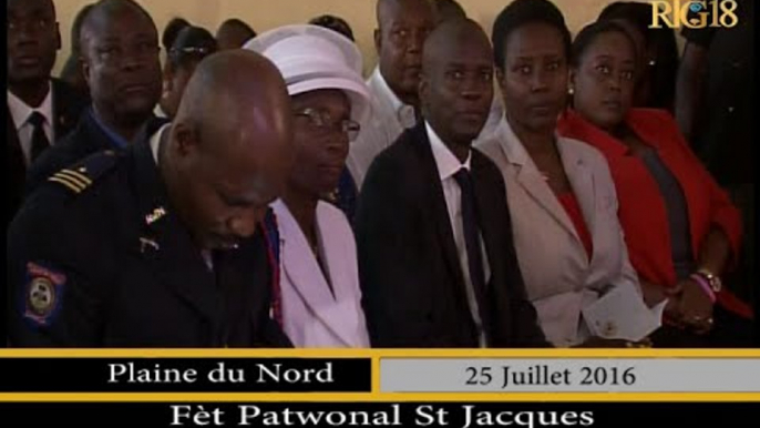 Jovenel MOISE, le candidat à la présidence participe à la fête patronale St-Jaques