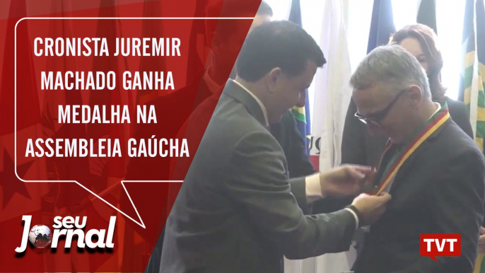 Cronista Juremir Machado ganha medalha na Assembleia gaúcha