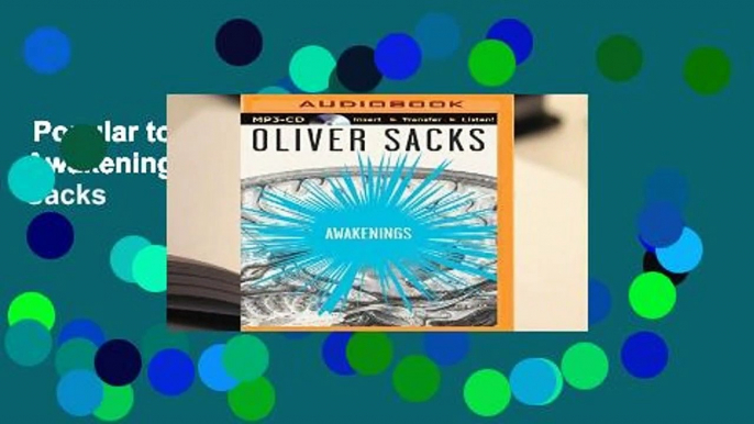 Popular to Favorit  Awakenings by Oliver W. Sacks