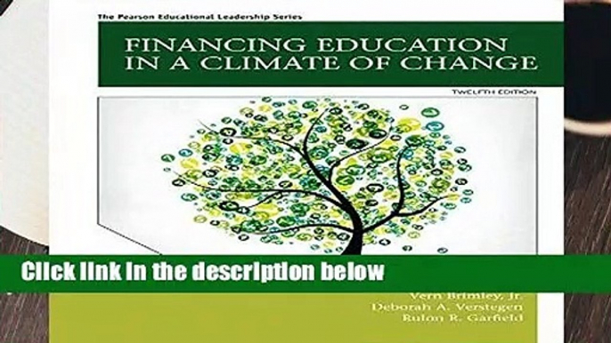[BEST SELLING]  Financing Education in a Climate of Change