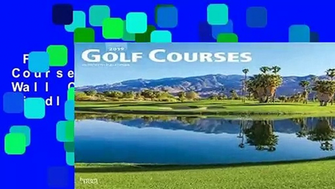 Full E-book  Golf Courses 2019 Square Wall Calendar  For Kindle