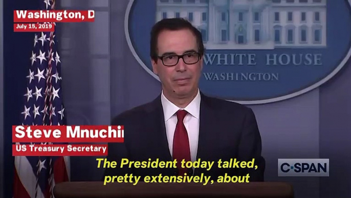 Treasury Secretary Mnuchin Doesn't Find Trump's Tweets Racist