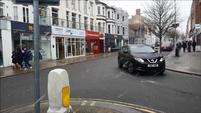 Snow arrives in Worthing