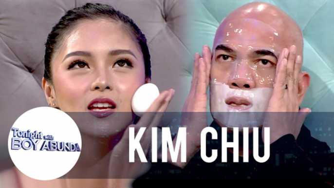 Kim teaches her skincare routine to Tito Boy | TWBA