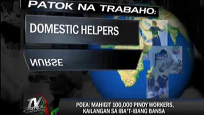 Jobs await 100,000 Filipinos abroad, says POEA