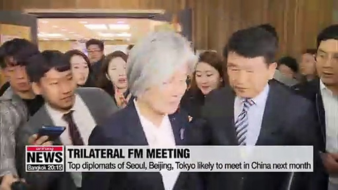 Foreign ministers' meeting between Seoul, Tokyo and Beijing in the works