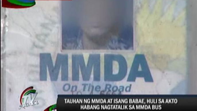 MMDA employee caught having sex in bus