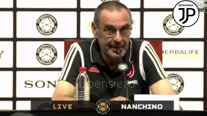 SARRI - Conferenza stampa post JUVENTUS-INTER 1-1 (4-3 dcr) su De Ligt, Buffon, Cristiano Ronaldo e Rabiot... - ICC 24.07.2019 - International Champions Cup