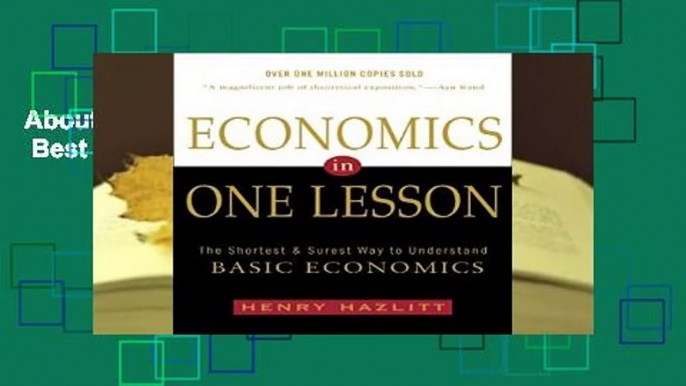 About For Books  Economics in One Lesson  Best Sellers Rank : #2