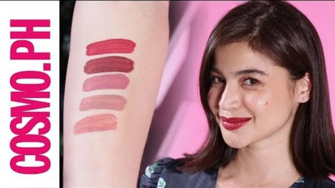 Anne Curtis Swatches Her Favorite BLK Cosmetics Lipsticks