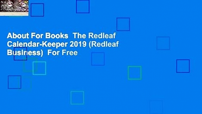 About For Books  The Redleaf Calendar-Keeper 2019 (Redleaf Business)  For Free