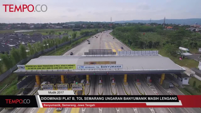 Didominasi Plat B, Tol Semarang Ungaran Banyumanik Masih Lengang