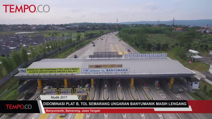 Didominasi Plat B, Tol Semarang Ungaran Banyumanik Masih Lengang