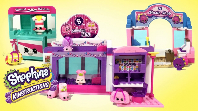 Shopkins Kinstructions Slumber Fun Music Shop Weekend Wardrobe || KTB