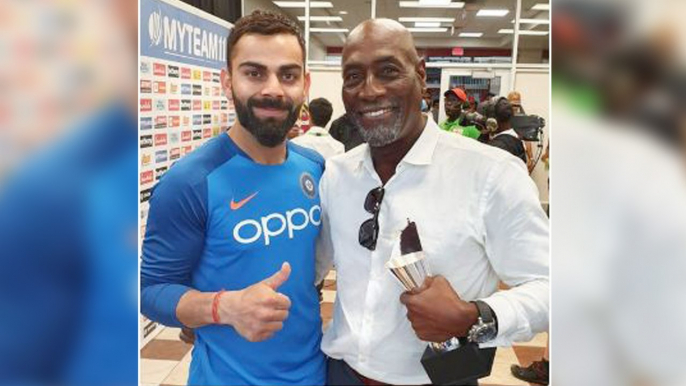 IND V WI 2019, 3rd T20I : Virat Kohli Shares Photo With Biggest 'Boss' Viv Richards || Oneindia