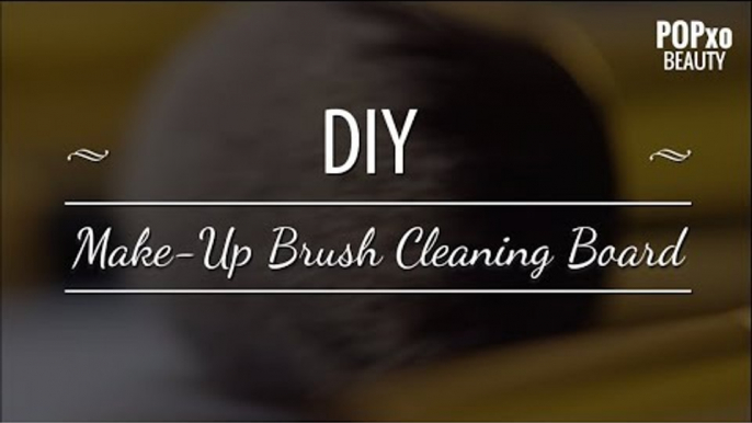 How To Clean MakeUp Brushes | DIY MakeUp Cleaning Board - POPxo Beauty