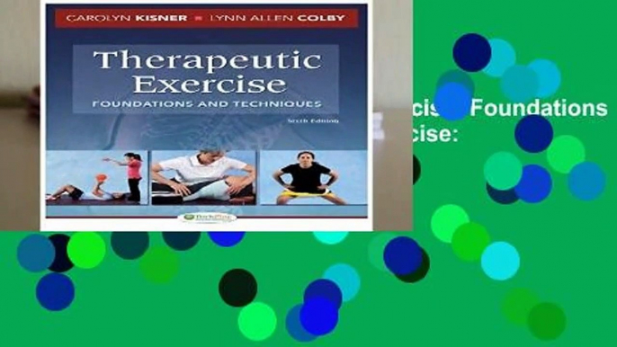 About For Books  Therapeutic Exercise: Foundations and Techniques (Therapeudic Exercise: