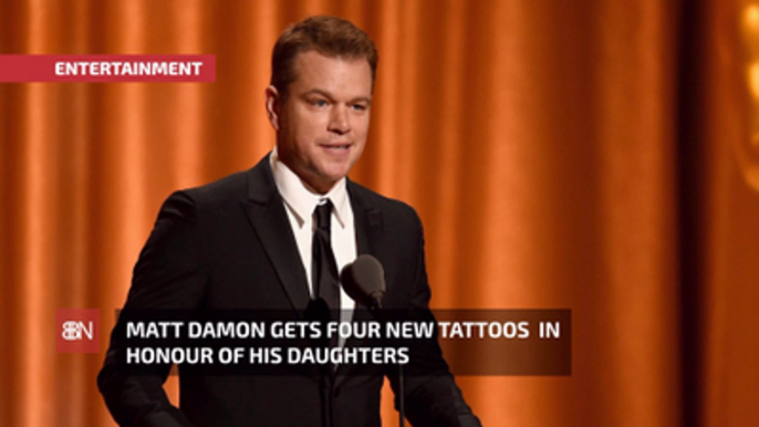 Matt Damon's Latest Tattoos