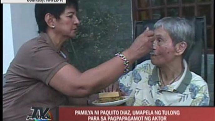 Wife of ailing Paquito Diaz seeks aid