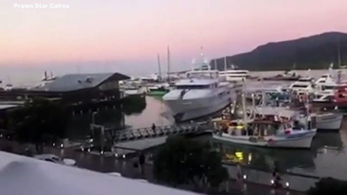 Watch: Multimillion-Dollar Superyacht Crashes Into Marina