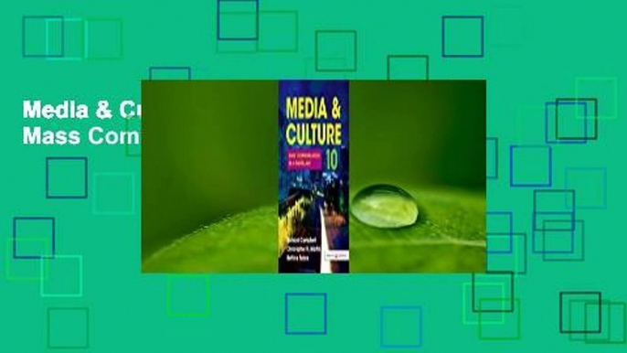 Media & Culture: An Introduction to Mass Communication